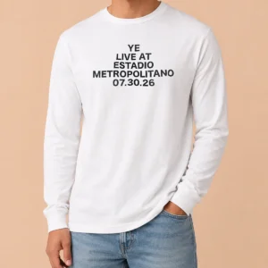 Pretty Ye Live At Estadio Metropolitano July 30 2026 Long Sleeve Shirt