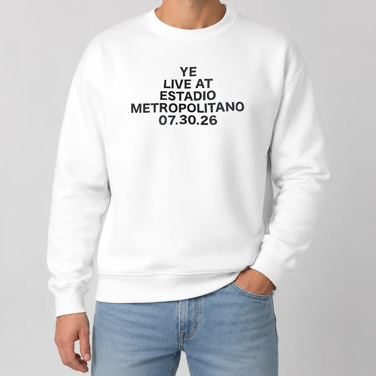 Pretty Ye Live At Estadio Metropolitano July 30 2026 Sweater Pretty Ye Live At Estadio Metropolitano July 30 2026 Sweater