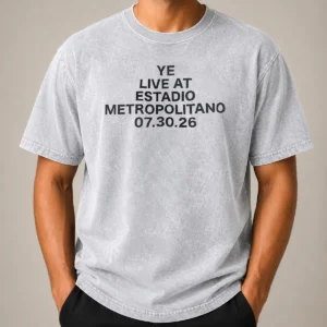 Pretty Ye Live At Estadio Metropolitano July 30 2026 Washed T-Shirt