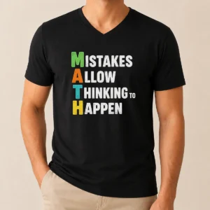 Top Hot Math Allow Thinking To Happen Geek V-Neck Shirt