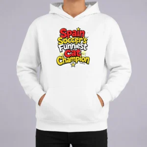 Top Nice Spain Soccer Cat Champion Funny Meme Doodle Hoodie