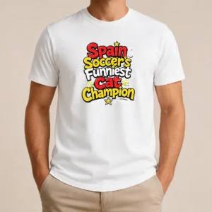 Top Nice Spain Soccer Cat Champion Funny Meme Doodle